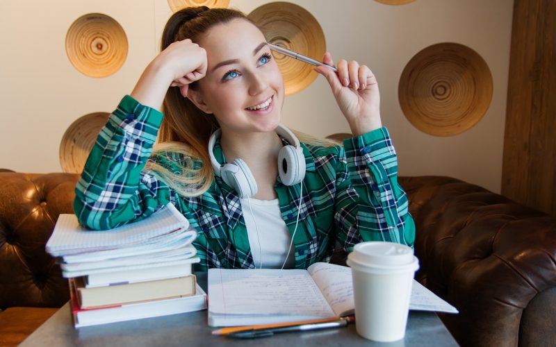 girl, young, student